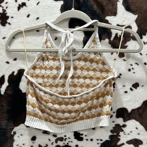 Knit Halter Crop Top